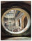 ARTLAND Wanddeko Leinwand Bilder Wandbild 60x80 cm Architektur Ruinen Treppe Bullauge Fenster Ornamente Licht Lost Places U4YD