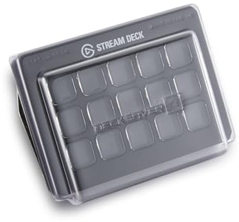 Decksaver Cover for Elgato Stream Deck XL Studio Controller Series - Smoked/Clear Protective Lid, Made in the UK