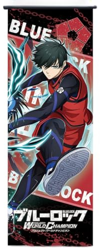 Sonsoke Blue Lock Anime Figur Wandkunst Poster Wandbehang Scroll Poster Leinwand Kunst Wandrahmen Schlafzimmer Dekor 70 x 25 cm (Itoshi Rin)