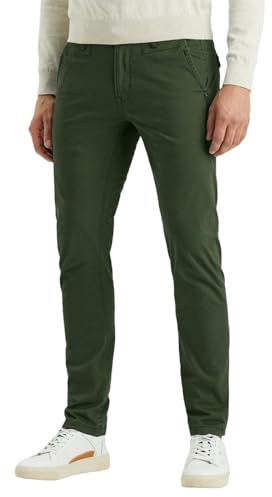 PME Legend Herren Chinohose Twin WASP Chino - Regular Fit - Blau Beige Grün