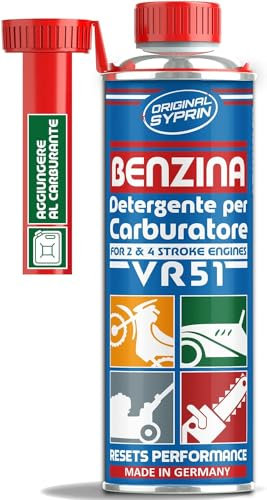 SYPRIN Originale Detergente per Carburatore VR51 per Motori a Benzina a 2 Tempi 4 Tempi- Adatto per Auto e Moto I Additivo per la cura del carburatore 1x