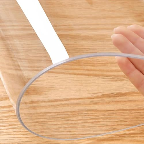 Schreibtischunterlage Transparent, Kinder Mauspad Pvc Bastelunterlage Runde Kanten Schreibunterlage Für Büro Zuhause(90x150cm)