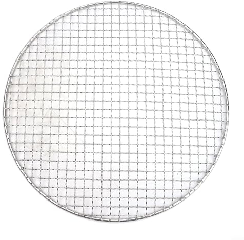 CWOQOCW Grille ronde en acier inoxydable, grille de cuisson pour barbecue, barbecue en plein air et maison (35 cm)