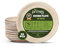 PRIMES ECO Lot de 25 grandes assiettes rondes jetables en feuille de palmier de 25,4 cm, respectueuses de l'environnement, biodégradables et compostables, comme les assiettes en bois, sans produits