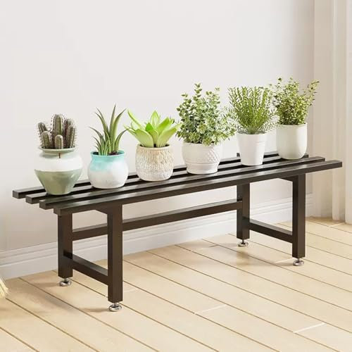 Support de plantes en métal à 2 niveaux – Étagère d'angle style escalier pour pot de fleurs – Support pour pots de fleurs à étages – Cadeau pour les amateurs de plantes