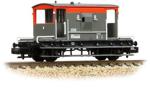 Graham Farish 377-535B BR 20T Brake Van BR Railfreight Red and Grey N Gauge