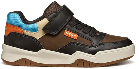 Geox JUNIOR J Perth Boy Sneakers Brown/LT Blue 39_EU