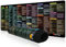 excovip Alfombrilla de Ratón Shortcuts Atajos de Teclado de Software de Oficina, Alfombrilla Escritorio 800x300mm, Almohadilla de ratón de línea de órdenes de Linux, atajo de Programador 0246