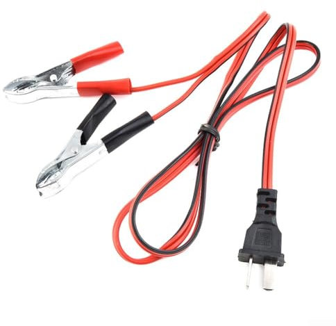 Sumsoctober 12V DC Charging Cable Cord Wire 1.2M For Honda Generator EU1000i EU2000i EU3000i Clip For Powering Up Your Generator