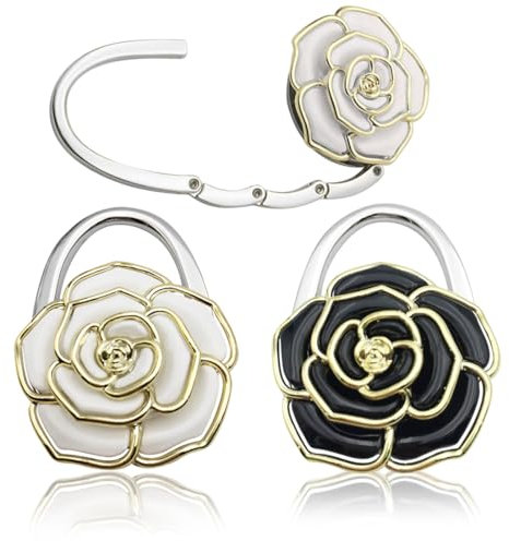 cuelga bolsos mesa, colgador de bolsos, colgadores portátiles con gancho, regalos creativos para mujeres, para escritorio, oficina, restaurante, Soporta hasta 3 kg