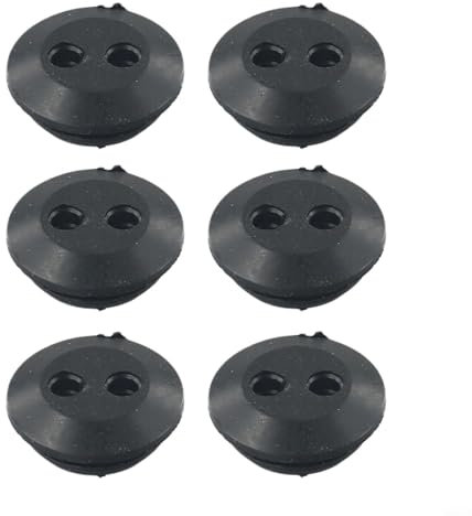 Niceminiwall Rubber Ring For Lawn Mower Gas Tank 2 Holes Petrol Lawn Mower Gas Tank Ring, Suitable For Lawn Mower Trimmer Lawn Mower Scissors