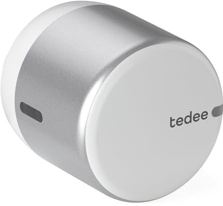 tedee GO2 Cerradura Inteligente Retrofit para La Puerta, Cerradura Digital con Bloqueo Automático y App, Seguridad Smart lock Acceso sin Llave