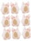KOCKSHION 10Er Schachtel Kaninchen-Geschenkbox Party Bausatz Dekorationen easter teigroller ostern schachteln present wrapping ostergeschenk für Cartoon-Bonbonhalter Süßigkeiten Fall Papier