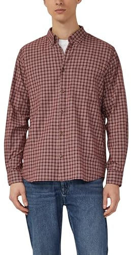 s.Oliver Herren Regular Fit: Elastisches Button-down-Hemd mit Karomuster Hemd kariert (1er Pack)