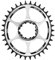 BANGHA Plato De Bicicleta,Monoplato MTB Plato Ovalado con Desplazamiento de 3 mm y 6 mm, Montaje Directo, 32T, 34T y 36T, for Bicicleta de montaña y Carretera(Offset 6mm Oval 34T)
