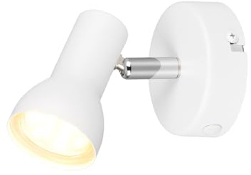 Wandstrahler CANTAR Metall in Weiß, Spot schwenkbar, Breite 8cm |