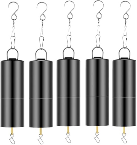 beiyaiey 5 Pcs Ornament Spinner Rotator Battery Operated Wind Spinner Motor Disco Ball Motor with 5 Wind Spinner Swivel Hooks