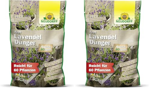 Neudorff Azet LavendelDünger – Bio Lavendeldünger sorgt für farbenfrohe Blüten und intensivem Duft mit natürlicher Sofort- & Langzeitwirkung, 750 g (Packung mit 2)