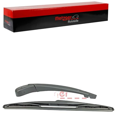 METZGER Wischarm mit Kappe + Wischer hinten 2190353 hinten, Kompatibel mit: RENAULT MEGANE III Grandtour