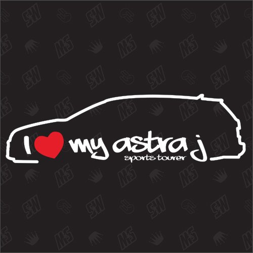 speedwerk-motorwear I Love My Astra J Sports Tourer Kombi - Sticker für Opel - Bj. 2010-2012