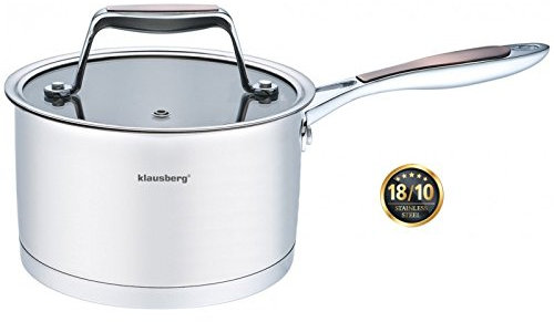 Klausberg Kasserolle mit Deckel 1,8 Liter 18/10 Stainless Steel Induktion !