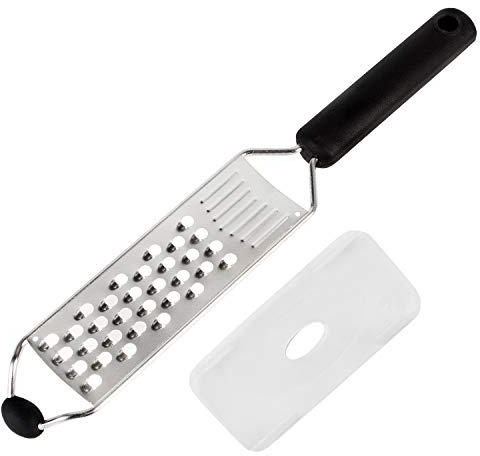 Wonder Worker Great Sharp Stainless Steel Cheese Grater with Ergonomic Handle 12.3 X 0.8 X 2.6