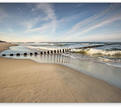 murando Fotomurales Mar Playa 400x280 cm XXL Papel pintado tejido no tejido Decoración de Pared decorativos Murales moderna de Diseno Fotográfico Cielo c-B-0370-a-a