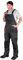 GAMA BHP FORECO-B Bib and Brace Overalls Mens Work Trousers Dungarees Multi Pocket Classic Knee Pads (UK 36/38 INCH -EU 54, Without Knee PAD) Grey