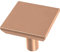 Franklin Brass Simple Chamfered (10-Pack) Cabinet Knobs Brushed Copper Hardware for Kitchen, Drawer Pulls, Dressers, Closet Door 1-1/8' P40847K-BCP-C