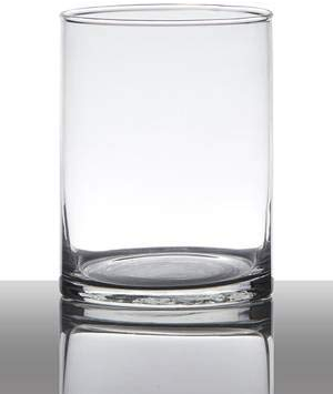 innaGLAS Verre à Bougie Sansa, Cylindre/Rond, Transparent, 15cm, Ø12cm - Vase cylindrique/Vase Transparent