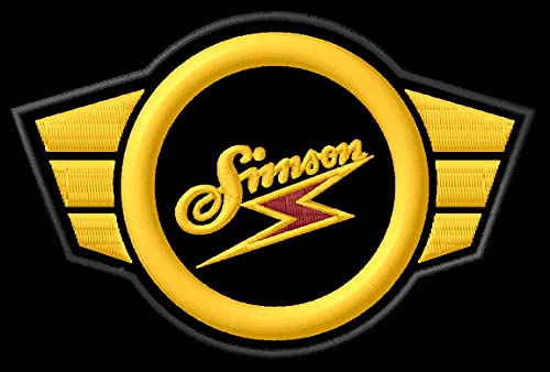 Masterpatch Simson Logo Patch Motorrad Aufnäher Parche Bordado brodé Patch écusson Toppa ricamata