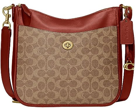 COACH Signature Chaise Crossbody aus beschichtetem Segeltuch, Einheitsgröße