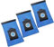 vhbw 3x Sacs compatible avec Siemens big bag 3 l VS01E2100, big bag 3 l VS01E1550 aspirateur - 25,3cm x 17,4cm bleu
