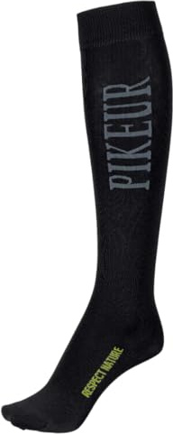 Pikeur Kniestrumpf Damen Anthracite/Grey Sportswear Collection FS 2022 | Farbe: dark chocolate/black , Größe: 35-38