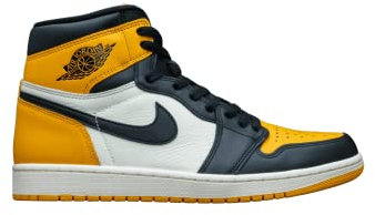 AIR JORDAN 1 Retro High OG Yellow Toe 555088-711 Size 46