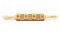 Folkroll 13267 – Rouleau à pâtisserie décoratif 2 poignées format medium, gravure motifs Cadeaux de Noël – cheval à bascule, flocon, bonhomme de neige, cadeau – bois de hêtre – 370x45x45mm