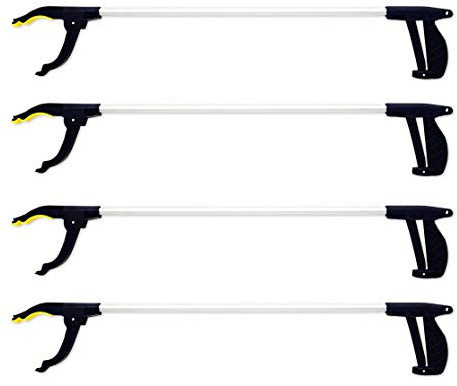 DIVCHI Litter Picker 4Pack 30-Inch Grabbing Tool With Magnetic Pick-Up Tip, Extended Reach, Comfortable Handle, and Multi-Purpose Aid for Elderly & Disabled, Ideal for Picking Up Trash, Weeds,Leaves
