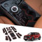 BIXUAN NQ5 2024 kompatibel mit Kia Sportage NQ5 2022 2023 2024 2025 Antirutschmatten Mittelkonsole Armlehne Gummimatten Getränkehalter NQ5 Matte Rutschfeste Türnaht Matten Türschlitzmatte 14 Stück Rot
