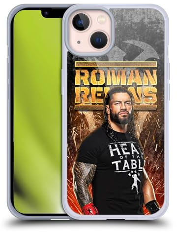 Head Case Designs Offizielle WWE Grunge Roman Reigns Gel Handyhülle Hülle [Militärischer Schutzgrad] Kompatibel mit Apple iPhone 13