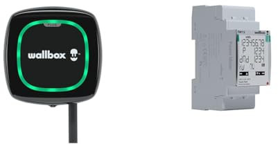 Chargeur Wallbox Pulsar Plus pour véhicules électriques - Puissance réglable jusqu'à 7.4 KW, câble de Charge Type 2, Wi-FI et Bluetooth, OCPP & Power Boost (Mono phasé)