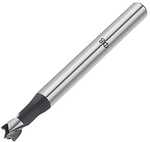 Vearter Mèche Forstner de 8 mm, multi-dents en acier à haute teneur en carbone avec tige ronde, foret perforé pour bois, bois massif, MDF, plastique, panneaux de particules, contreplaqué