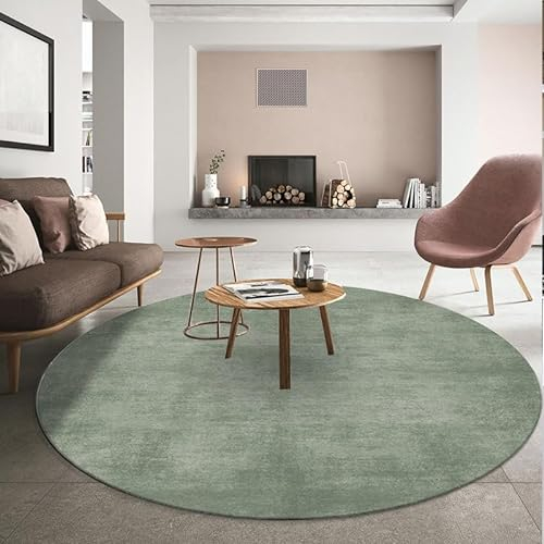Teppich Wohnzimmer - Balkon Teppiche, Moderner Runder Teppich, Runder Teppich Für Wohnzimmer, Schlafzimmer, Garderobe, Weiche Sofamatte, Yogamatte, Rutschfeste Fußmatten ( Color : A , Size : Diameter