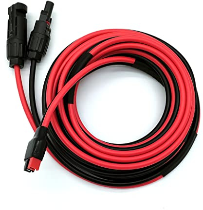 Magiktech Solarpanel-Kits, Ladekabel, kompatibel mit Anderson-Adapter und Solarsteckern für tragbare Kraftwerke, Solargeneratoren (10 AWG, 1,8 m, vertikal)