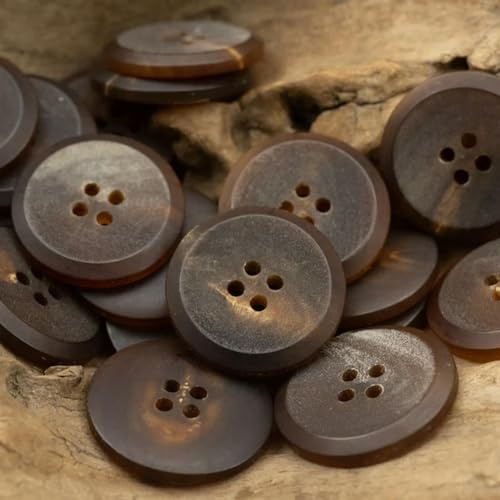 6 teile/los Retro Braun Matte Knöpfe für Kleidung Neuheit Nähen Zubehör für Luxus Anzug Blazer 15mm-25mm