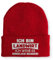 tshirtladen Spruchmütze Strickmütze Landwirt Wintermütze Mütze lustige Beanie mit Stick, Farbe: Rot