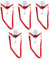 CBLDF Weinglashalter zum Umhängen, 5 Stücke Cup Holder Umhängen, Freihändiger Weinglashalter, Halsglashalter für Picknicks, Partys, Geburtstage, Hochzeiten