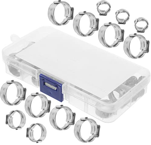 BESTonZON 70stücke Edelstahl Crimp Ringe Für Schlauchbefestigung Pex-klemmen Und Schläuche Langlebig Und Rostfrei