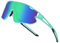 DUCO Kinder Sonnenbrille Jugend Baseball Sonnenbrille Leicht TR90 Rahmen UV400 Sport Radfahren Sonnenbrillen für Jungen Mädchen DK268 (Cyan Malerei Rahmen Revo Blau Linse)