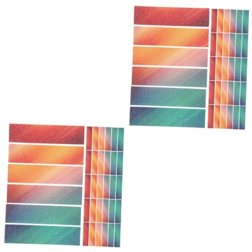 EXCEART 72 STK Aufkleber Entpacken Entlastungsstreifen Sinnesgegenstände Für Den Unterricht Ruhiges Spielzeug Dekorative Sensorische Aufkleber Fidgets Für Das Klassenzimmer Morgen