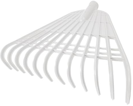 MOBUTOFU Garden Pine Needle Rake Tragbarer Kunststoffrechen Für Garten Zum Entfernen Von Laub Und Unkraut Mit Zähnen Für Effizientes Arbeiten Im Freien